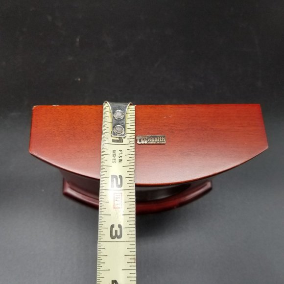Hampton Quartz Wood Mantle Shelf Clock Time Medium Brown 4.50" WORKS - Picture 12 of 12
